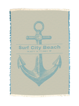 Surf City Anchor Towel