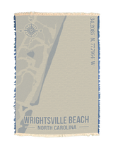 Wrightsville Beach Coordinates Towel