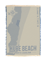 Kure Beach Coordinates Towel