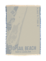 Topsail Beach Coordinates Towel