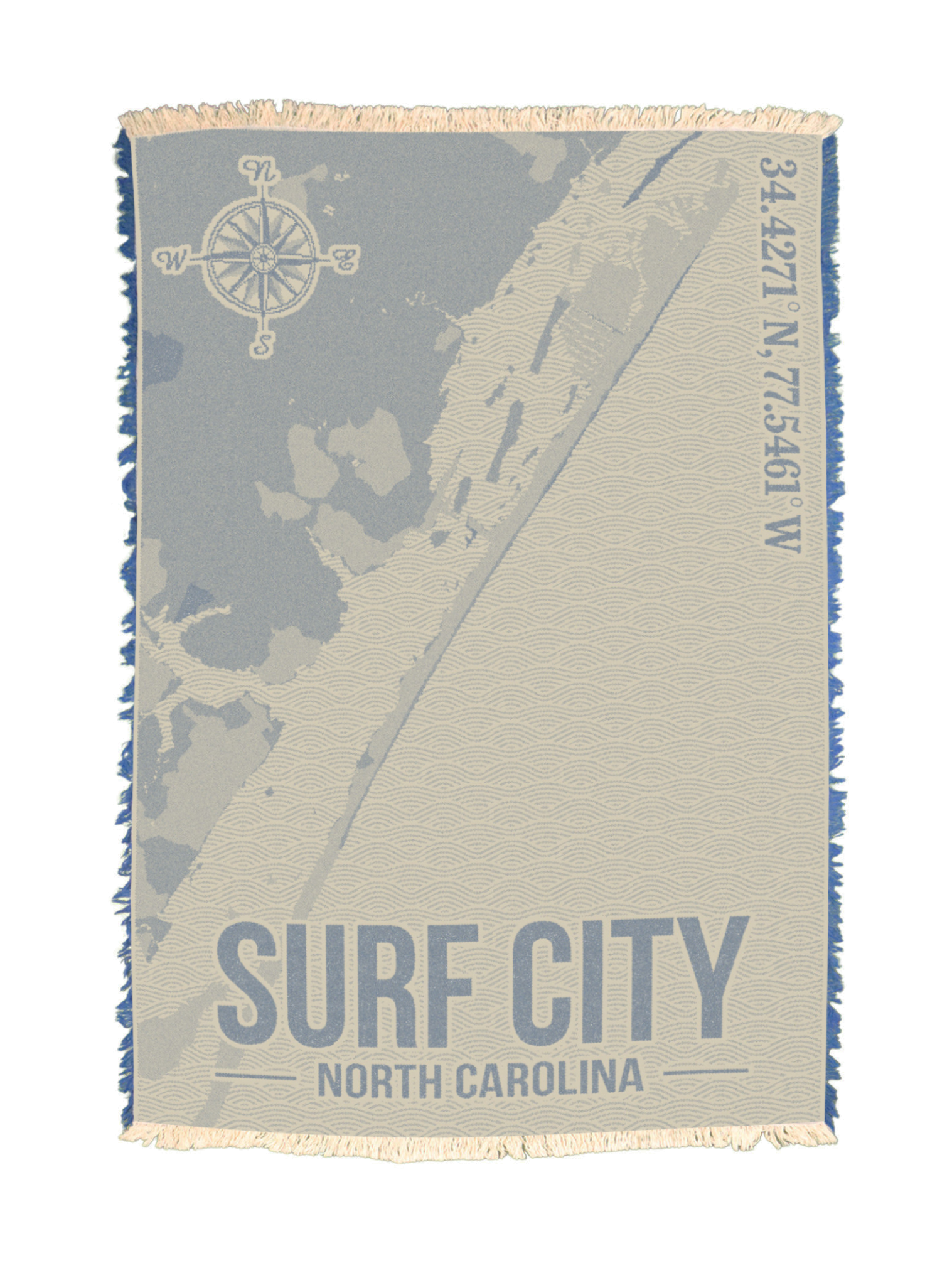 Surf City Coordinates Towel