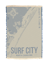 Surf City Coordinates Towel