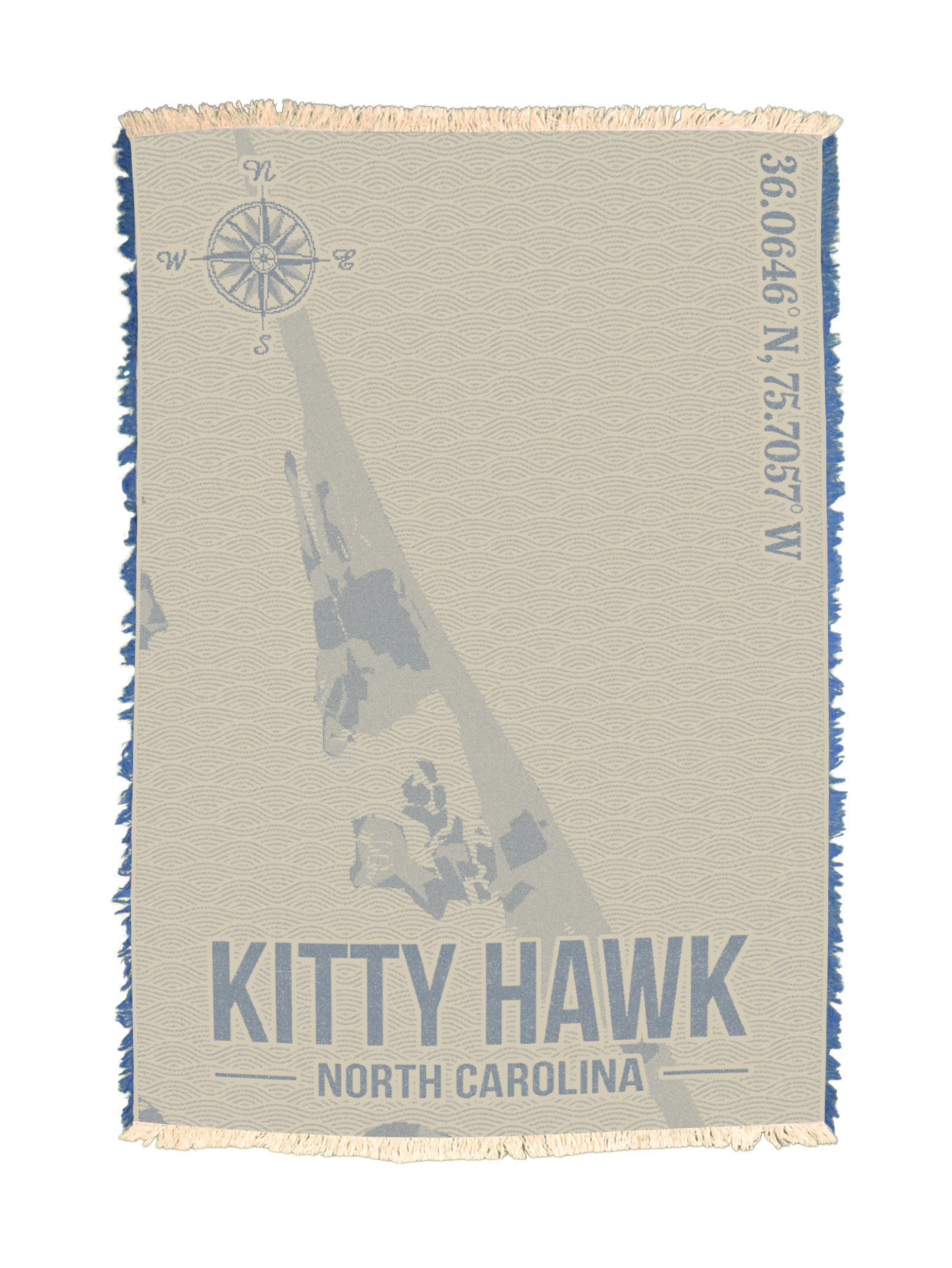 Kitty Hawk Coordinates Towel