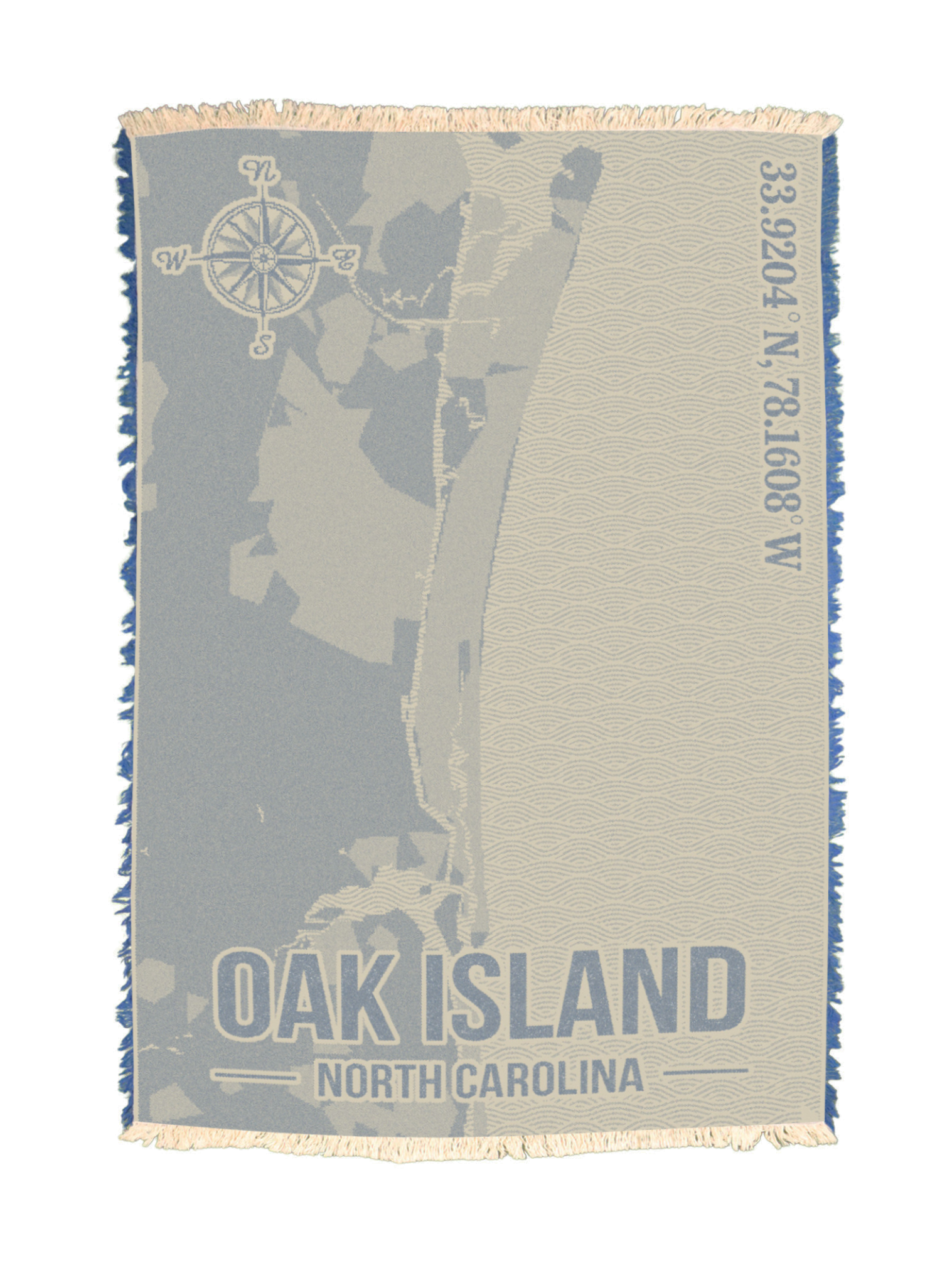 Oak Island Coordinates Towel