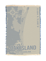 Oak Island Coordinates Towel