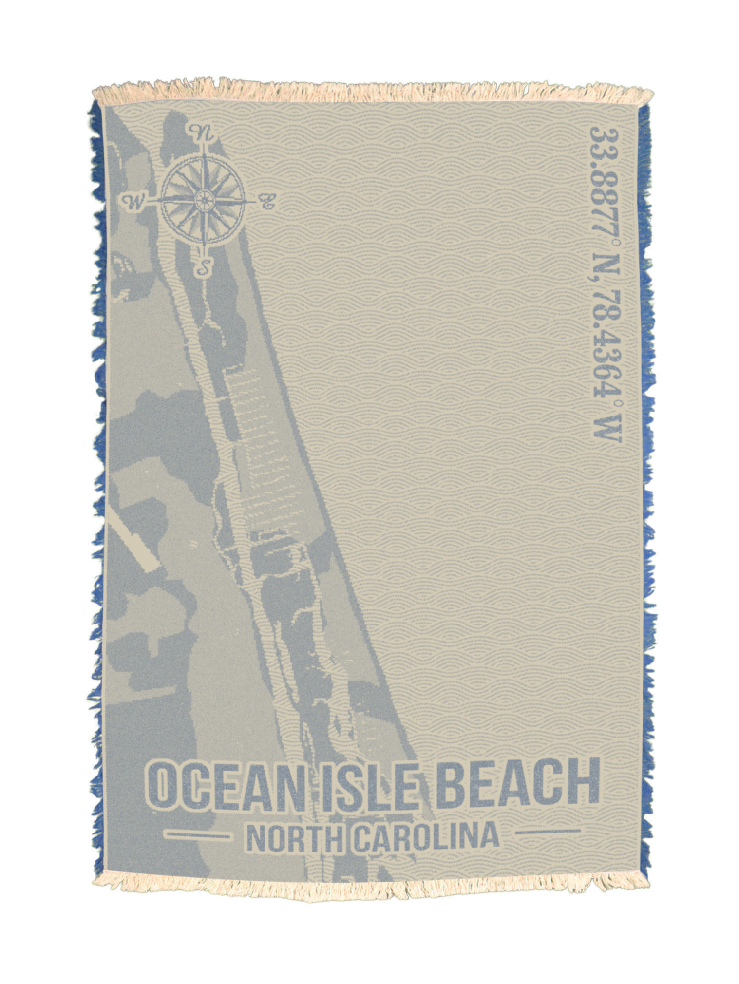 Ocean Isle Beach Coordinates Towel