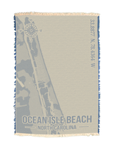 Ocean Isle Beach Coordinates Towel